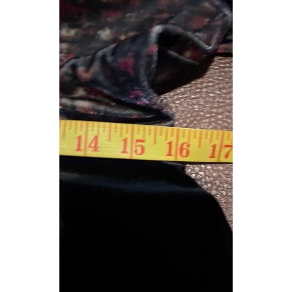 Vintage Bendigo Impressions Petite Long Sleeve Dress Velvet & Patterned Top - Picture 7 of 9